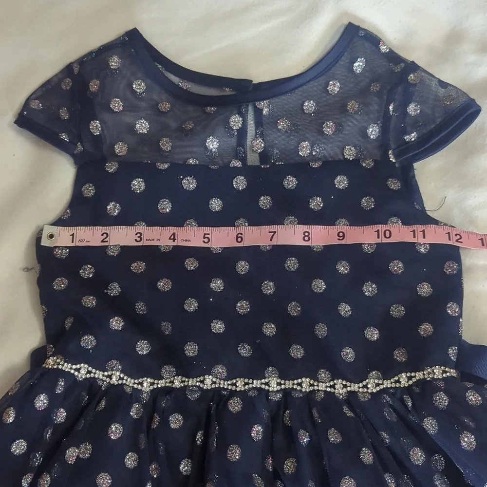 Dress Girls Special Occasions By Rare Editions Size 6 Sparkle & Polka dots Fancy